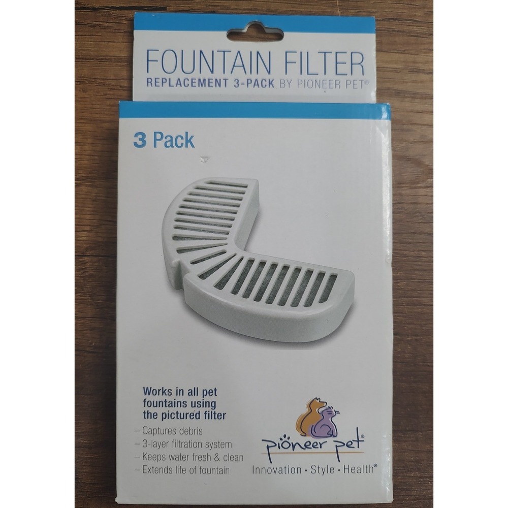 Pioneer Pet 3002 Pet Fountain Replacement Filter - 3 Pack NEW A9